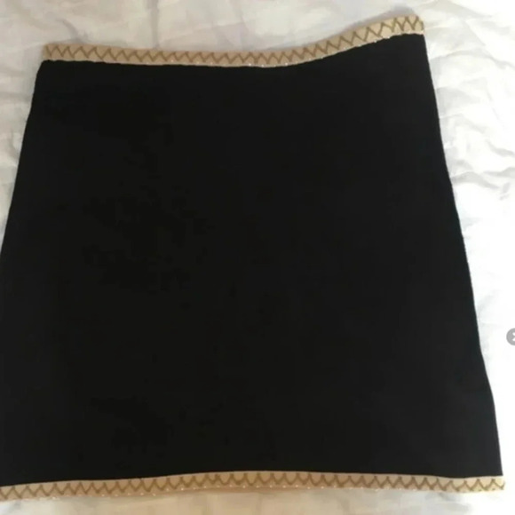 Skirt black wool XL Étincelle Paris - Picture 3 of 6